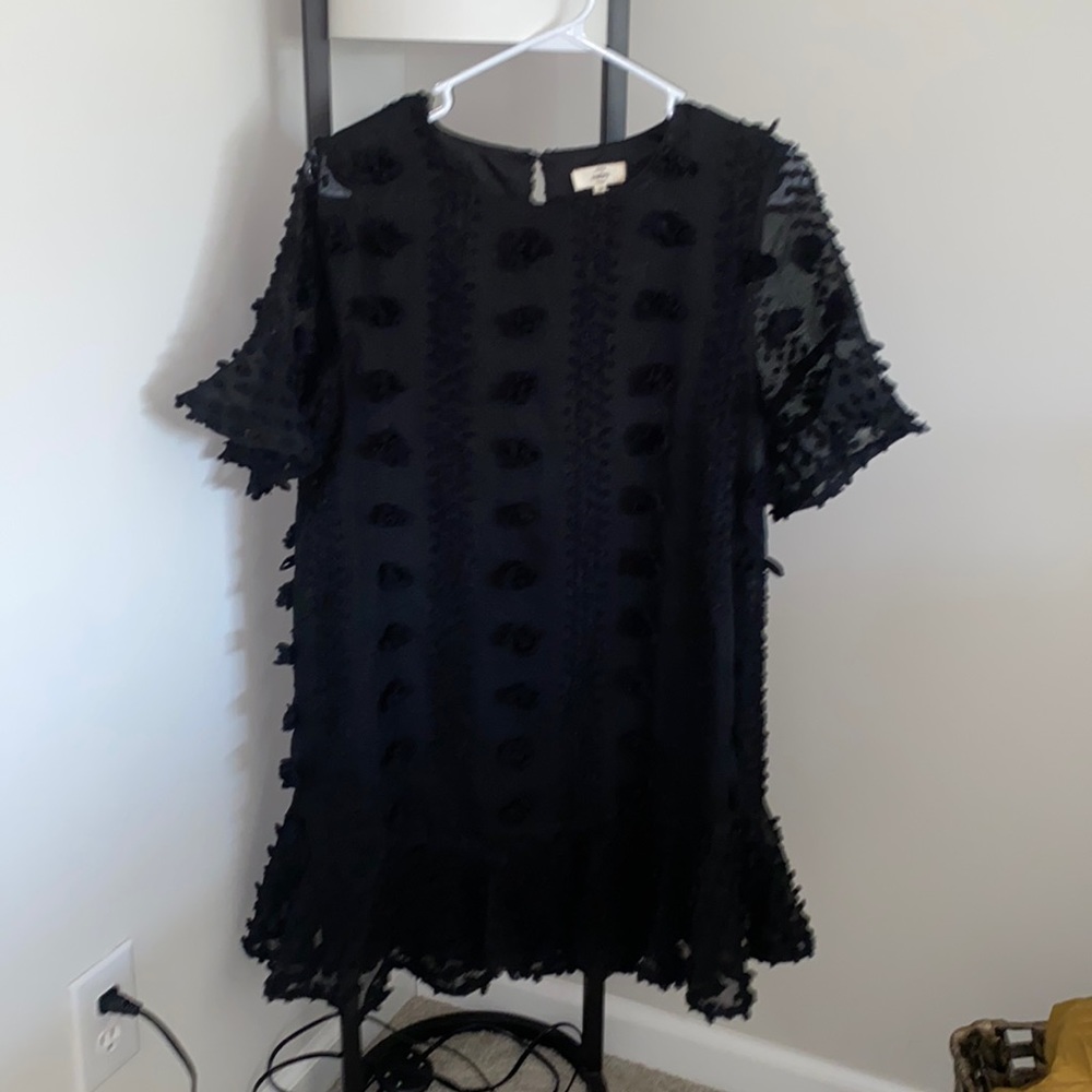 Cute detailed black dress. Worn to 2 weddings, good condition